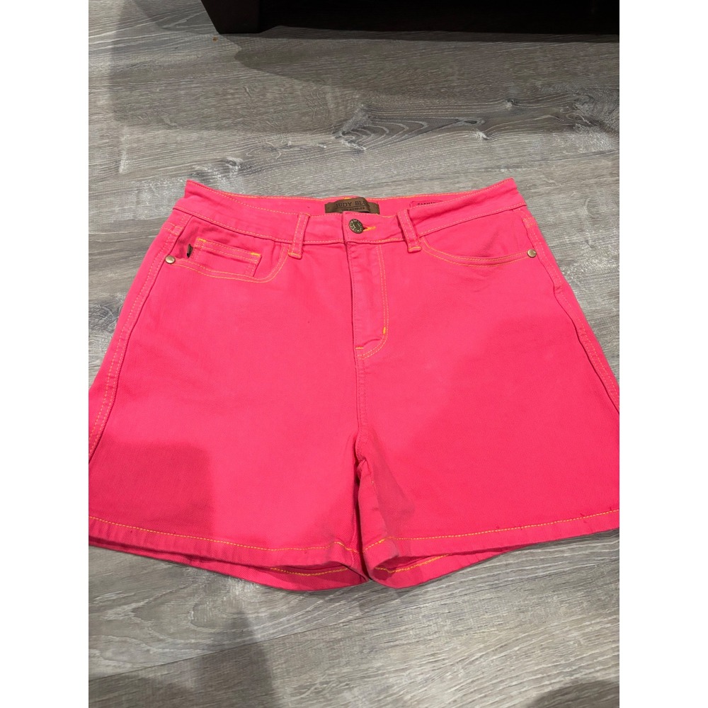 Women’s High-Rise Pink Denim Shorts